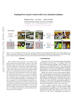 Training-Free Layout Control with Cross-Attention Guidance