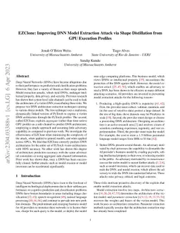EZClone: Improving DNN Model Extraction Attack via Shape Distillation
  from GPU Execution Profiles