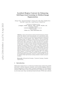 Localized Region Contrast for Enhancing Self-Supervised Learning in
  Medical Image Segmentation