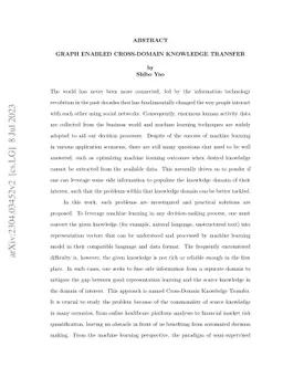 Graph Enabled Cross-Domain Knowledge Transfer