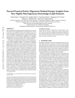 Toward Practical Entity Alignment Method Design: Insights from New
  Highly Heterogeneous Knowledge Graph Datasets