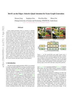 Devil's on the Edges: Selective Quad Attention for Scene Graph
  Generation