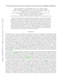 $β$-Variational autoencoders and transformers for reduced-order
  modelling of fluid flows