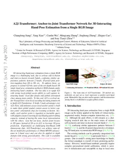 A2J-Transformer: Anchor-to-Joint Transformer Network for 3D Interacting
  Hand Pose Estimation from a Single RGB Image