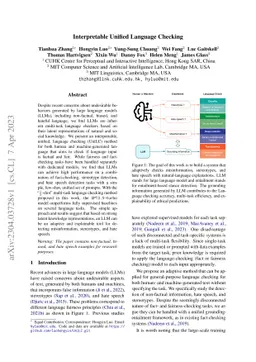 Interpretable Unified Language Checking