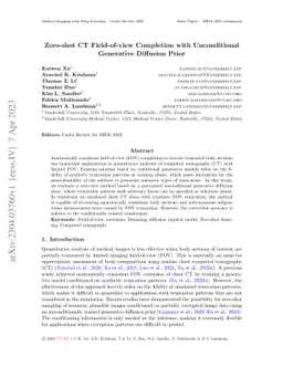 Zero-shot CT Field-of-view Completion with Unconditional Generative
  Diffusion Prior
