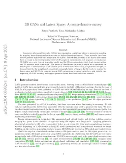 3D GANs and Latent Space: A comprehensive survey