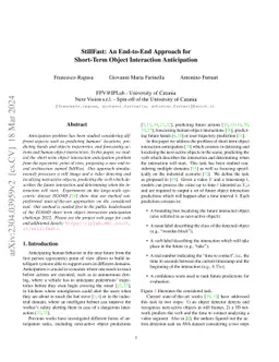 StillFast: An End-to-End Approach for Short-Term Object Interaction
  Anticipation