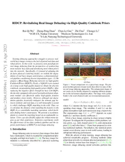 RIDCP: Revitalizing Real Image Dehazing via High-Quality Codebook Priors