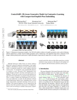 ContraNeRF: 3D-Aware Generative Model via Contrastive Learning with
  Unsupervised Implicit Pose Embedding