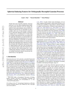 Spherical Inducing Features for Orthogonally-Decoupled Gaussian
  Processes