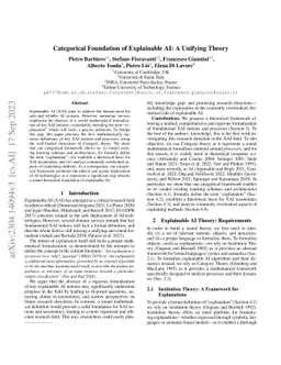 Categorical Foundations of Explainable AI: A Unifying Theory