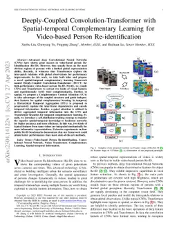 Deeply-Coupled Convolution-Transformer with Spatial-temporal
  Complementary Learning for Video-based Person Re-identification