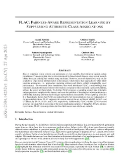 FLAC: Fairness-Aware Representation Learning by Suppressing
  Attribute-Class Associations