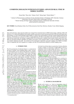 Combining HoloLens with Instant-NeRFs: Advanced Real-Time 3D Mobile
  Mapping
