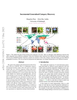 Incremental Generalized Category Discovery