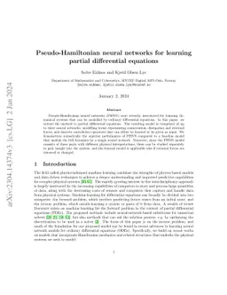 Pseudo-Hamiltonian neural networks for learning partial differential
  equations