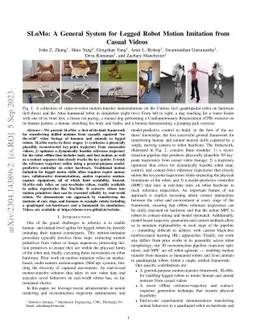 SLoMo: A General System for Legged Robot Motion Imitation from Casual
  Videos