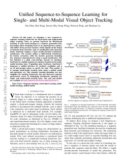 Unified Sequence-to-Sequence Learning for Single- and Multi-Modal Visual
  Object Tracking
