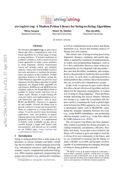 string2string: A Modern Python Library for String-to-String Algorithms