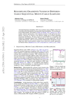 Resampling Gradients Vanish in Differentiable Sequential Monte Carlo
  Samplers