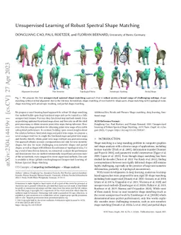 Unsupervised Learning of Robust Spectral Shape Matching