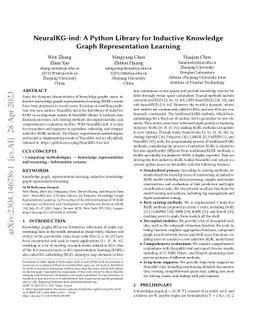NeuralKG-ind: A Python Library for Inductive Knowledge Graph
  Representation Learning
