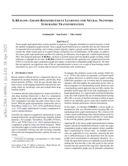 X-RLflow: Graph Reinforcement Learning for Neural Network Subgraphs
  Transformation