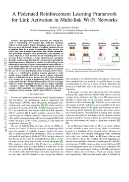 A Federated Reinforcement Learning Framework for Link Activation in
  Multi-link Wi-Fi Networks