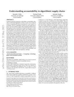 Understanding accountability in algorithmic supply chains