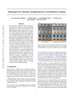 Multisample Flow Matching: Straightening Flows with Minibatch Couplings