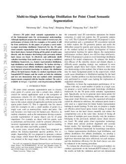 Multi-to-Single Knowledge Distillation for Point Cloud Semantic
  Segmentation