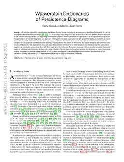 Wasserstein Dictionaries of Persistence Diagrams