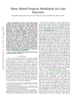 Dense Hybrid Proposal Modulation for Lane Detection