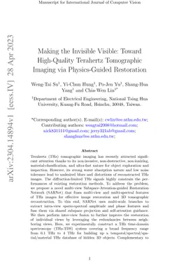 Making the Invisible Visible: Toward High-Quality Terahertz Tomographic
  Imaging via Physics-Guided Restoration