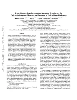 ScatterFormer: Locally-Invariant Scattering Transformer for
  Patient-Independent Multispectral Detection of Epileptiform Discharges