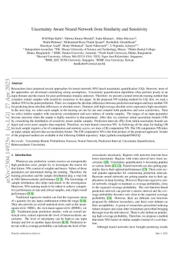 Uncertainty Aware Neural Network from Similarity and Sensitivity