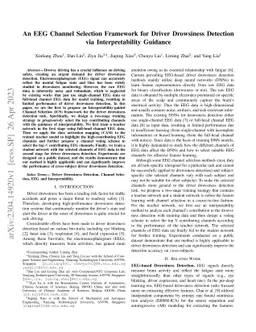 An EEG Channel Selection Framework for Driver Drowsiness Detection via
  Interpretability Guidance