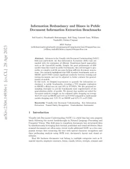 Information Redundancy and Biases in Public Document Information
  Extraction Benchmarks