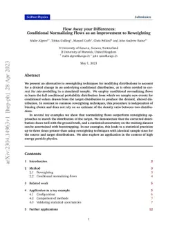 Flow Away your Differences: Conditional Normalizing Flows as an
  Improvement to Reweighting