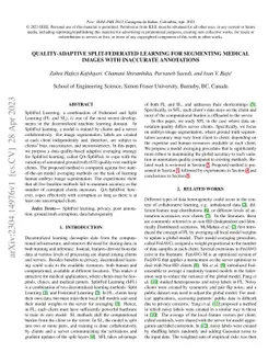 Quality-Adaptive Split-Federated Learning for Segmenting Medical Images
  with Inaccurate Annotations