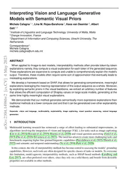 Interpreting Vision and Language Generative Models with Semantic Visual
  Priors