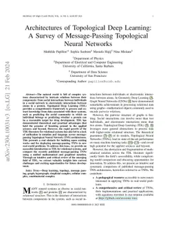 Architectures of Topological Deep Learning: A Survey of Message-Passing
  Topological Neural Networks