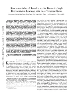 Structure-reinforced Transformer for Dynamic Graph Representation
  Learning with Edge Temporal States