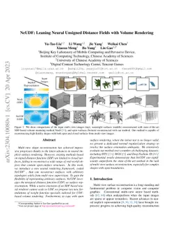 NeUDF: Leaning Neural Unsigned Distance Fields with Volume Rendering