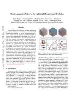 Omni Aggregation Networks for Lightweight Image Super-Resolution