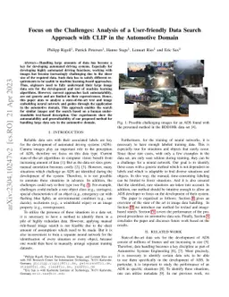 Focus on the Challenges: Analysis of a User-friendly Data Search
  Approach with CLIP in the Automotive Domain