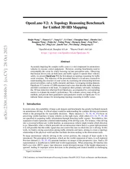 OpenLane-V2: A Topology Reasoning Benchmark for Unified 3D HD Mapping