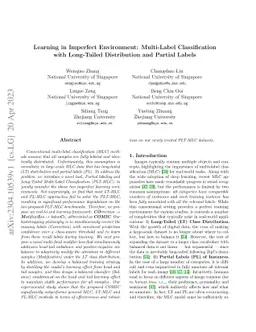 Learning in Imperfect Environment: Multi-Label Classification with
  Long-Tailed Distribution and Partial Labels