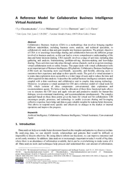 A Reference Model for Collaborative Business Intelligence Virtual
  Assistants